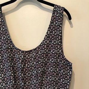 Black and pink patterned romper